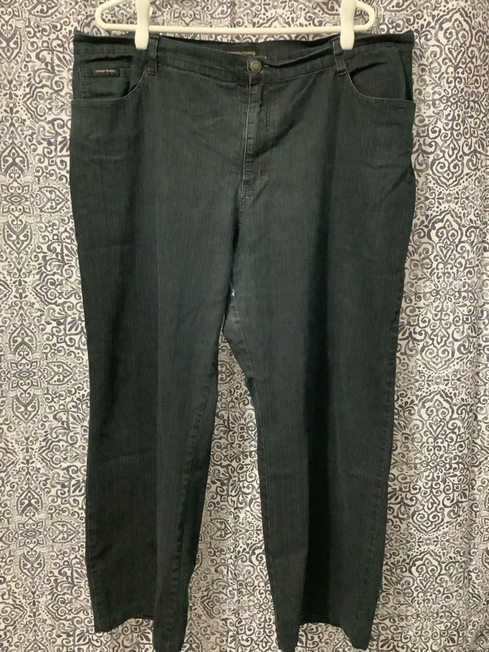 Simon Chang Black Straight Leg Jeans